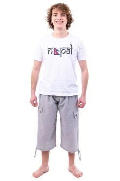 Bermuda-pantacourt Simplyzebest Mixte -Ethno Style Soldes bermuda pantacourt cargo mixte simplyzebest 3