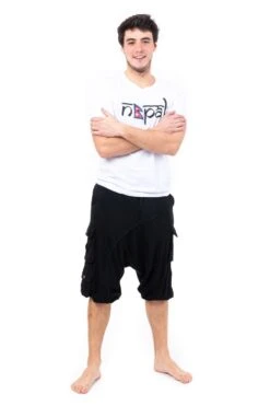 Bermuda Milhano Mixte -Ethno Style Soldes bermuda sarouel cargo jersey black milhano 2