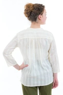 Blouse Nacre -Ethno Style Soldes blouse femme broderies et boutons nacre 2