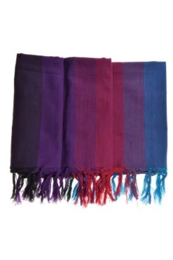 Cheche Ethnic -Ethno Style Soldes cheche foulard coton basic ethnic violet bleu fuchsia chine 4
