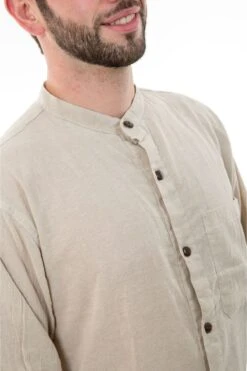 Chemise Lee -Ethno Style Soldes chemise boutons en coco coton leger chanvre lee 4