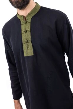 Chemise Senseh -Ethno Style Soldes chemise homme bicolore senseh 3