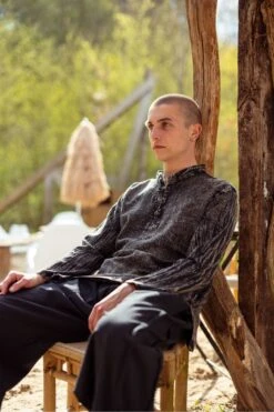 Chemise Grungespirit -Ethno Style Soldes chemise homme col mao grungespirit 2