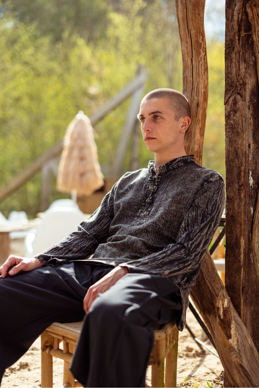 Ethno Style Soldes -Ethno Style Soldes chemise homme col mao grungespirit 5