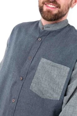 Chemise Reykjavic 11 Chemise Reykjavic -Ethno Style Soldes chemise homme coton bicolore reykjavic 3