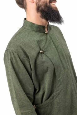 Chemise Khakiran -Ethno Style Soldes chemise tibetaine ouverture laterale khakiran 3