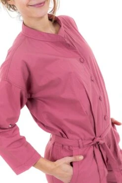 Combi Brique -Ethno Style Soldes combi pantalon saharienne rose brique 3