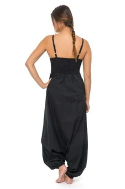 Combinaison Ethnique -Ethno Style Soldes combinaison sarouel basique ethnique femme hiver noir 2
