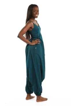 Combinaison Pyschedelic -Ethno Style Soldes combinaison sarouel femme ethnic psychedelic bleu petrole 4