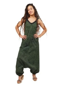 Combinaison Pyschedelic -Ethno Style Soldes combinaison sarouel femme ethnic psychedelic bleu petrole 5