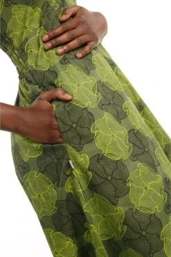 Combinaison Leger -Ethno Style Soldes combinaison sarwel femme psychedhelice kaki coton leger 2