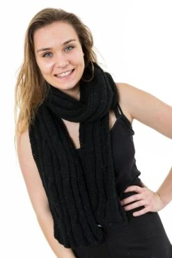 Echarpe Noire Mixte