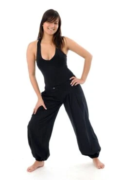 Pantalon équitable -Ethno Style Soldes fz1118 pantalon droit boule equitable 2