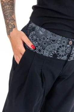 Pantalon équitable -Ethno Style Soldes fz1118 pantalon droit boule equitable 6