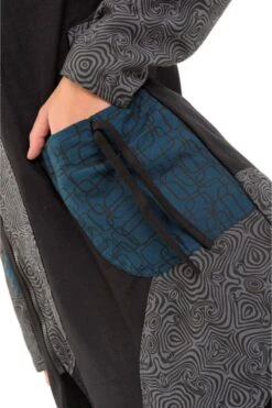 Blouson Puzzla -Ethno Style Soldes fz1439 blouson ethnique puzzla psychedelic capuche de lutin 2