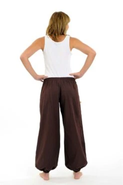 Pantalon Herza -Ethno Style Soldes fz1441a pantalon ethnique marron chocolat herza 4