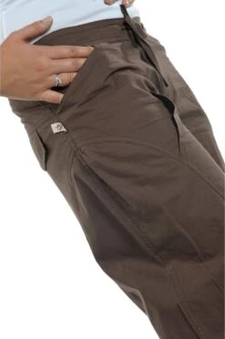 Pantalon Uni -Ethno Style Soldes fz906bis pantalon hybride marron uni 5