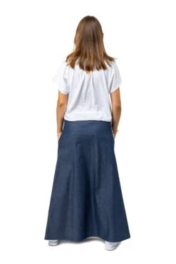 Jupe Lewis -Ethno Style Soldes jupe longue jean denim lewis 2