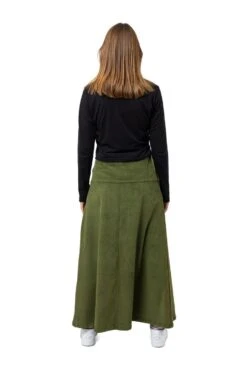 Jupe Lichen -Ethno Style Soldes jupe longue velours cotele lichen 2