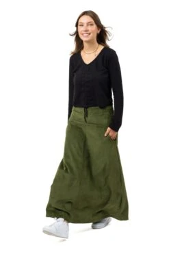 Jupe Lichen -Ethno Style Soldes jupe longue velours cotele lichen 3