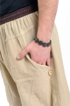 Pantalon Bharat -Ethno Style Soldes k1550 pantalon zen homme chanvre bharat 2