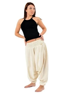 Pantalon Indien -Ethno Style Soldes k18 pantalon sarouel elastique uni aladin sarwel indien 8