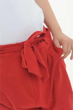 Pantalon Rouge Mixte 5 Pantalon Rouge Mixte -Ethno Style Soldes kid1106 pantalon sarouel enfant pur coton bio rouge 2