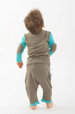 Ethno Style Soldes -Ethno Style Soldes kid1111 t shirt enfant coton bio patchs coude poche manches long 1