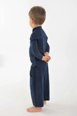 T Enfant Mixte -Ethno Style Soldes kid1115 t shirt polo coton bio col mao manches longues enfant 2