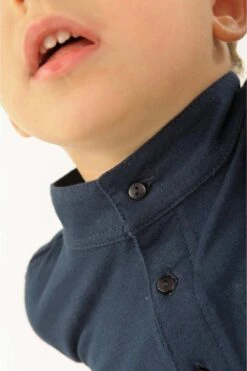 T Enfant Mixte -Ethno Style Soldes kid1115 t shirt polo coton bio col mao manches longues enfant 3
