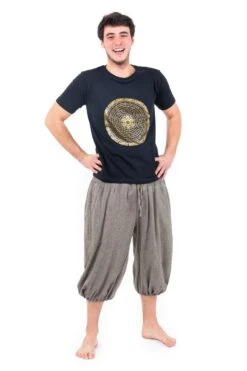 Pantacourt Hindou 7 Pantacourt Hindou -Ethno Style Soldes pantacourt sarouel smocks coton chanvre fonce hindou 2