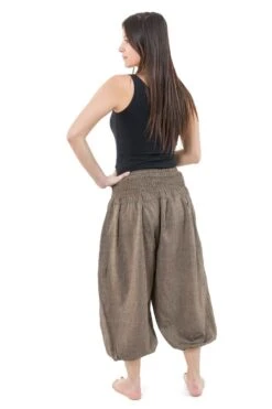 Pantacourt Hindou 8 Pantacourt Hindou -Ethno Style Soldes pantacourt sarouel smocks coton chanvre fonce hindou 3