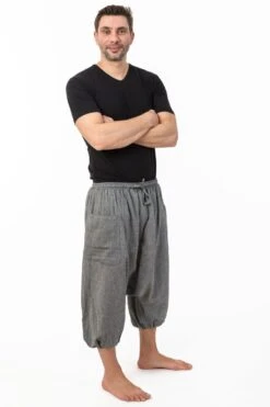 Pantacourt Vahke -Ethno Style Soldes pantacourt sarwel grande taille coton leger chine kevah 3