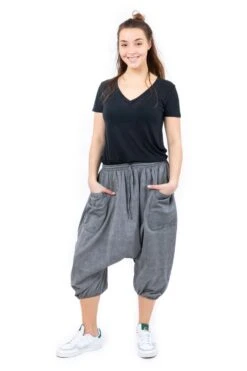 Pantacourt Vahke -Ethno Style Soldes pantacourt sarwel grande taille coton leger chine kevah 5