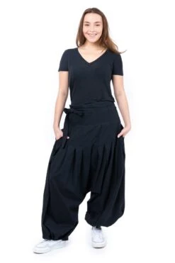 Sarouel Yuma Mixte 8 Sarouel Yuma Mixte -Ethno Style Soldes pantalon basique zen yuma noir 2