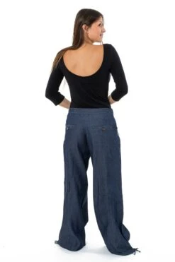 Pantalon Nila -Ethno Style Soldes pantalon blue jean hybride femme homme street chic nila 2