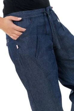 Pantalon Nila -Ethno Style Soldes pantalon blue jean hybride femme homme street chic nila 3
