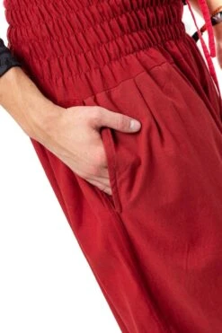 Pantalon Shanti Mixte -Ethno Style Soldes pantalon bordeaux large elastique shanti 4