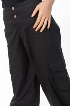 Pantalon Suwal 9 Pantalon Suwal -Ethno Style Soldes pantalon bouffant aladin baggy baroudeuse noir uni suwal 4
