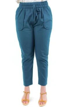 Pantalon Nebalah -Ethno Style Soldes pantalon carotte bleu petrole nebalah 2