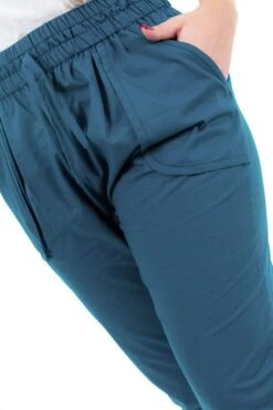 Pantalon Nebalah -Ethno Style Soldes pantalon carotte bleu petrole nebalah 4