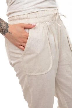 Pantalon Bhanilako 7 Pantalon Bhanilako -Ethno Style Soldes pantalon carotte casual naturel bhanilako 3