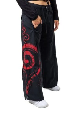 Pantalon Fibonacci Mixte -Ethno Style Soldes pantalon droit mixte hybride imprime original fibonacci 3