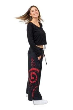 Pantalon Fibonacci Mixte -Ethno Style Soldes pantalon droit mixte hybride imprime original fibonacci 5