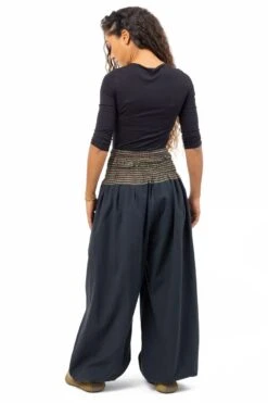 Pantalon Mia Mixte -Ethno Style Soldes pantalon elastique bouffant femme noir uni mia 7