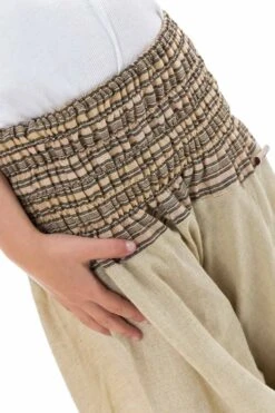 Pantalon Ganesh 6 Pantalon Ganesh -Ethno Style Soldes pantalon enfant aladin ete creme chanvre mini ganesh 2