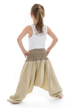 Pantalon Ganesh 7 Pantalon Ganesh -Ethno Style Soldes pantalon enfant aladin ete creme chanvre mini ganesh 3
