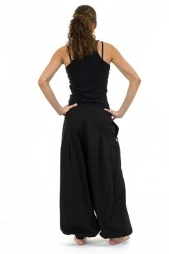 Pantalon Damh 11 Pantalon Damh -Ethno Style Soldes pantalon ethnique large bouffant droit femme noir uni damh 3
