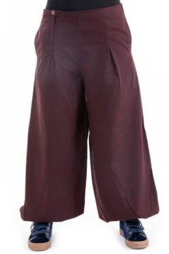 Pantalon Damh 12 Pantalon Damh -Ethno Style Soldes pantalon ethnique large bouffant droit femme noir uni damh 4