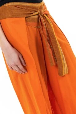 Pantalon Orih 7 Pantalon Orih -Ethno Style Soldes pantalon ethnique leger ceinture sari brillant orange orih 3